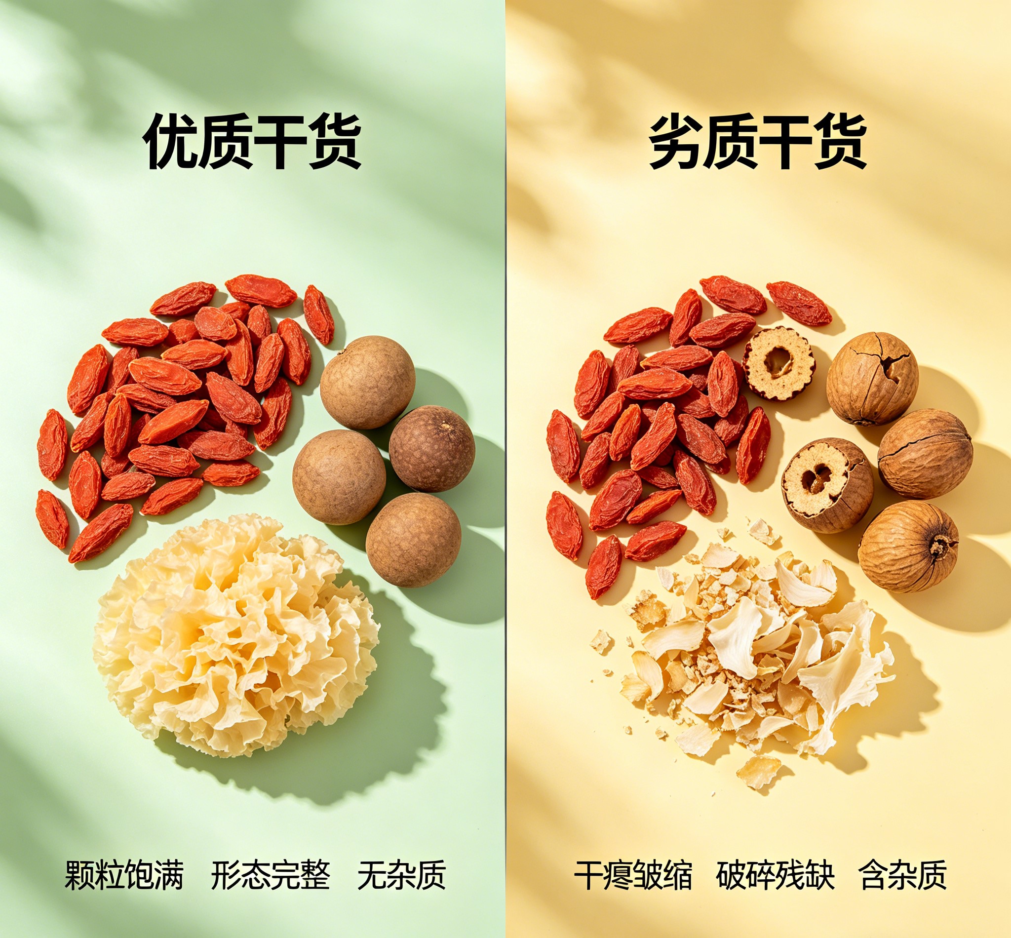干货好坏辨别